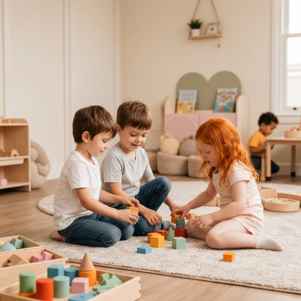 Happy children playing and learning at Gigi's Childcare